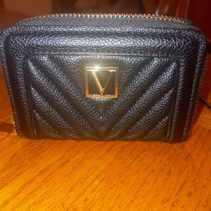 Victorias secret wallet in signature black lilly